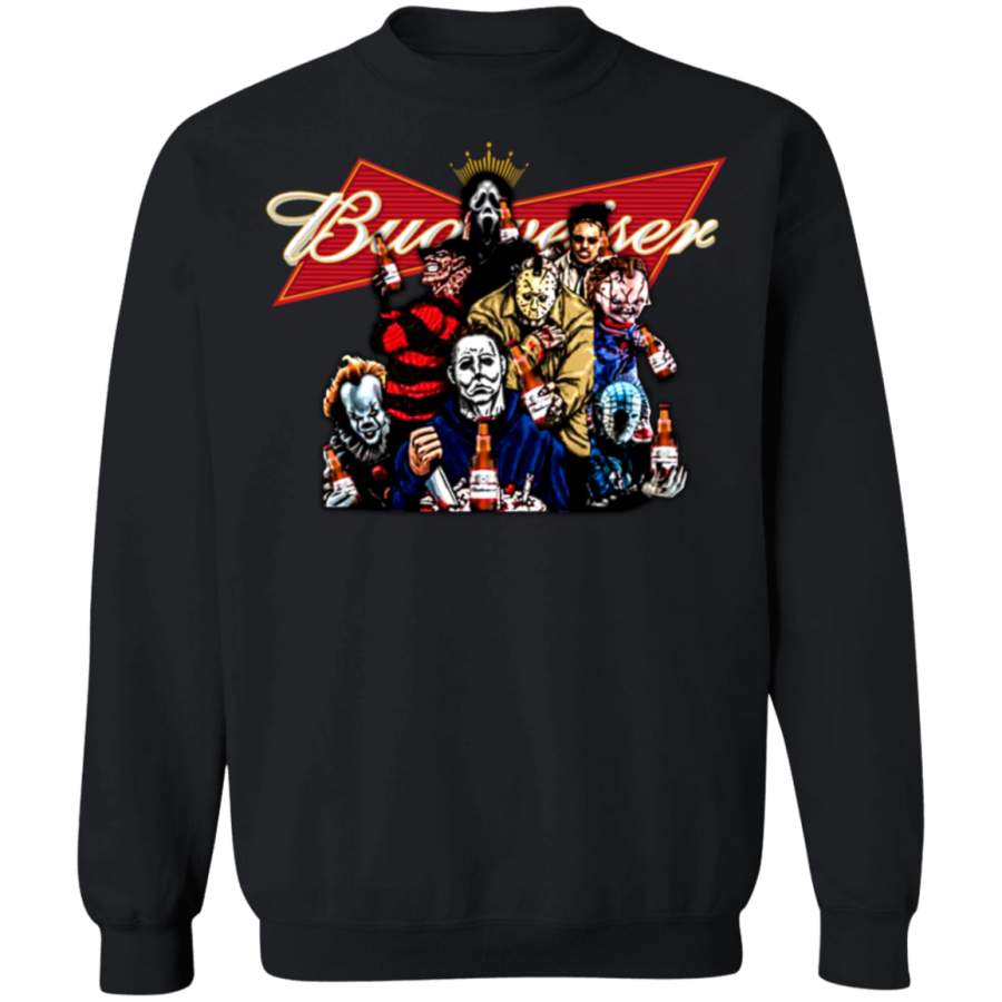 Horror Characters Budweiser Sweatshirt