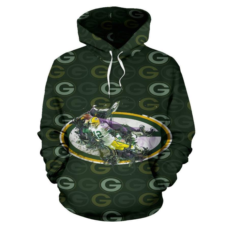 Green Bay Packers Hoodie All Over Print