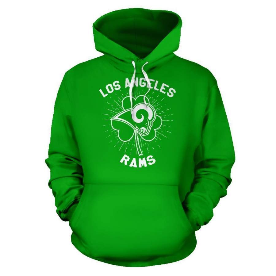 Los Angeles Rams ST Patrick’s Day Hoodie