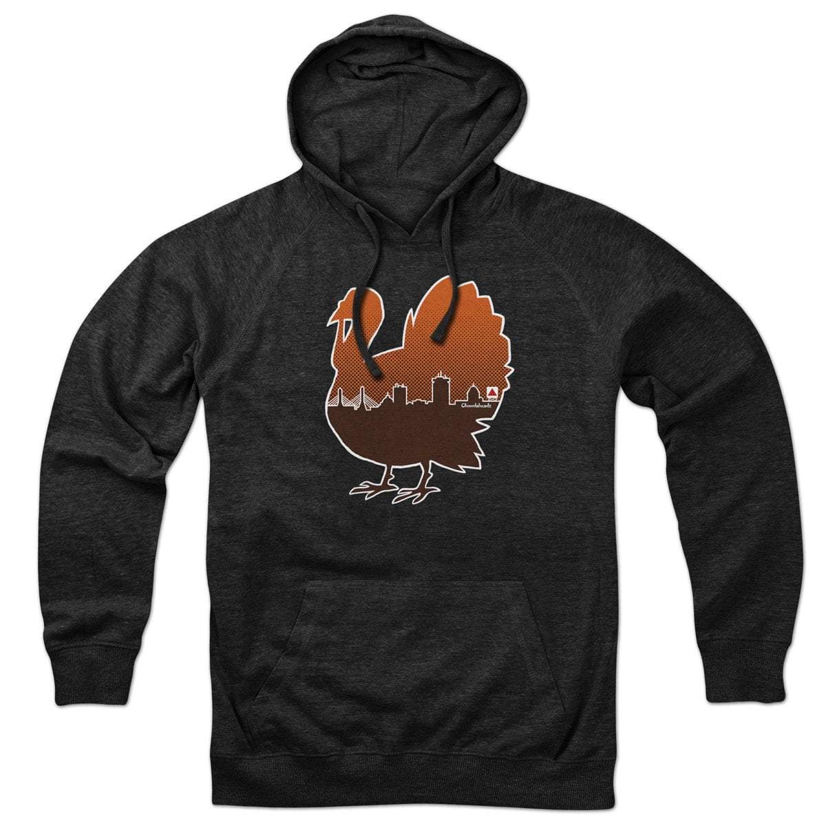 Boston Thanksgiving Turkey Skyline Hoodie