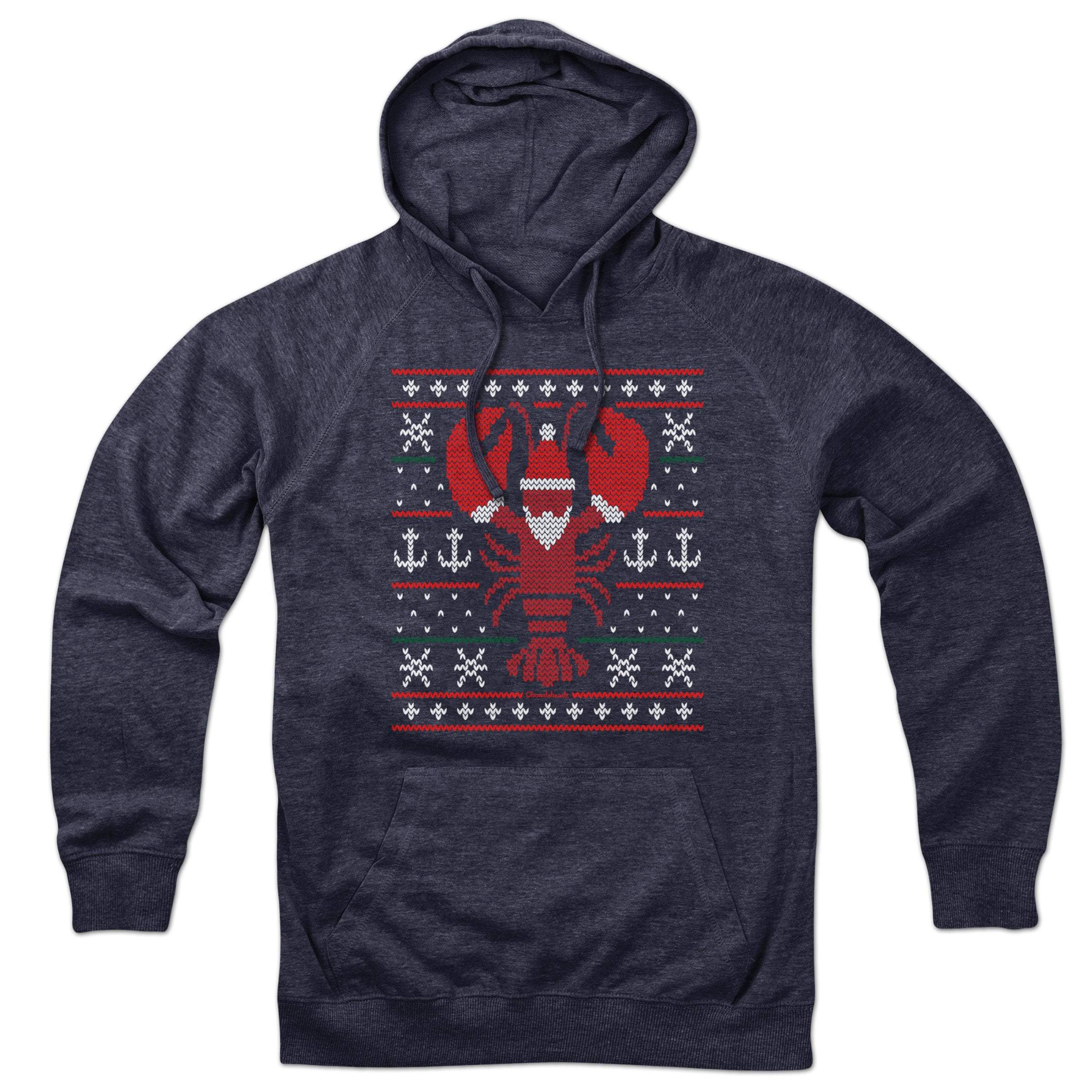 Boston Lobstah Ugly Holiday Sweater Hoodie