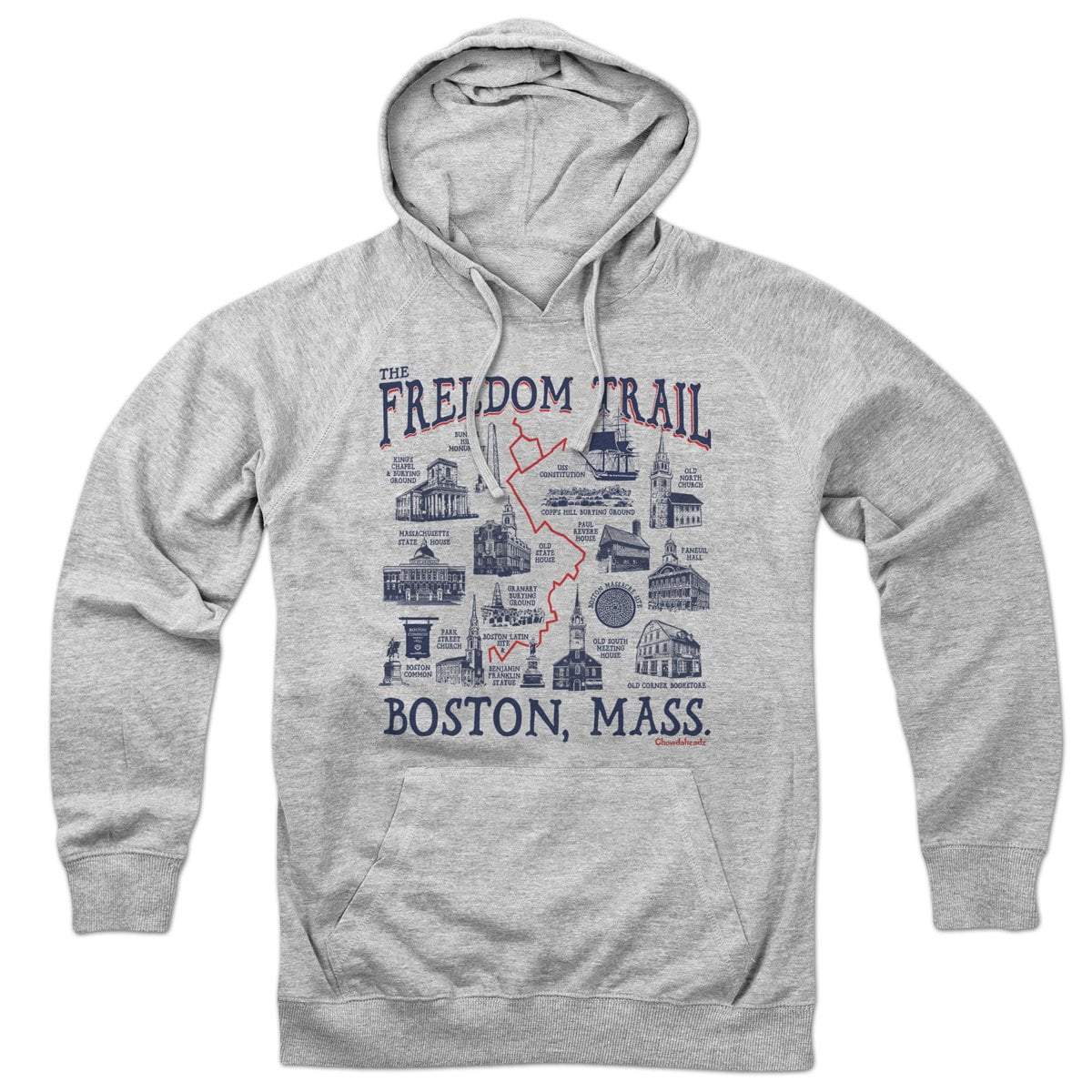 Boston Freedom Trail Sites Hoodie