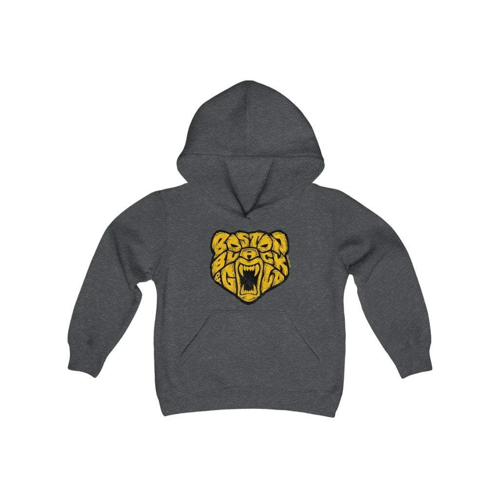 Boston Black & Gold Bear Youth Hoodie