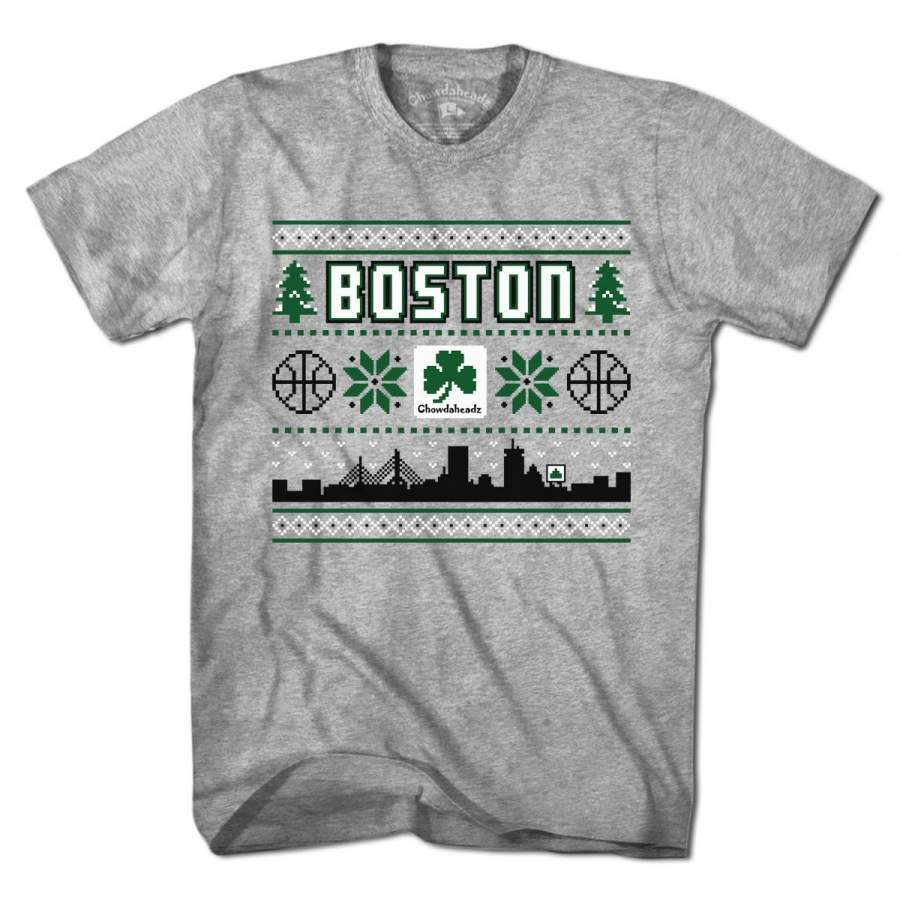 Boston Shamrock Ugly Sweater T-Shirt