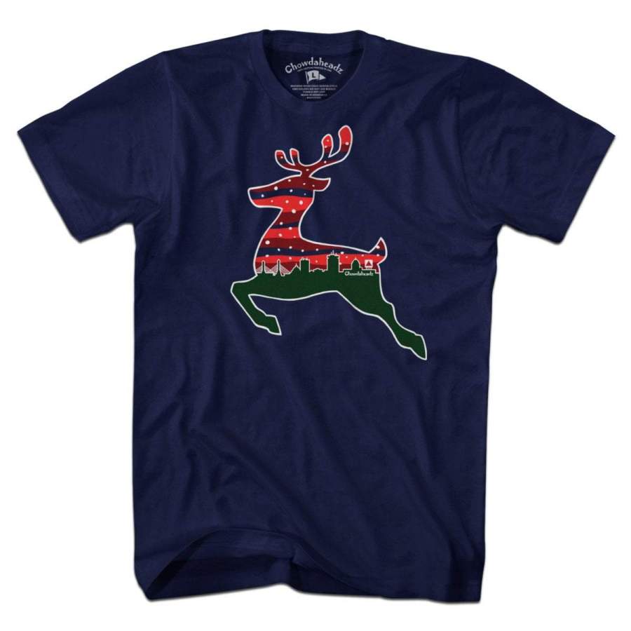 Boston Reindeer Skyline T-Shirt