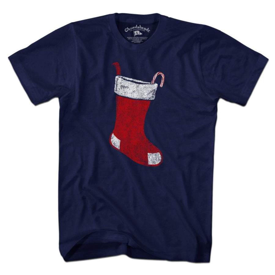 Boston Christmas Stocking T-Shirt