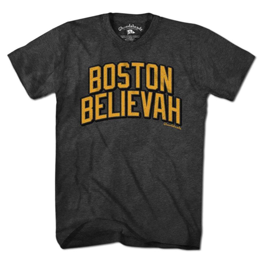 Boston Believah Black & Gold T-Shirt