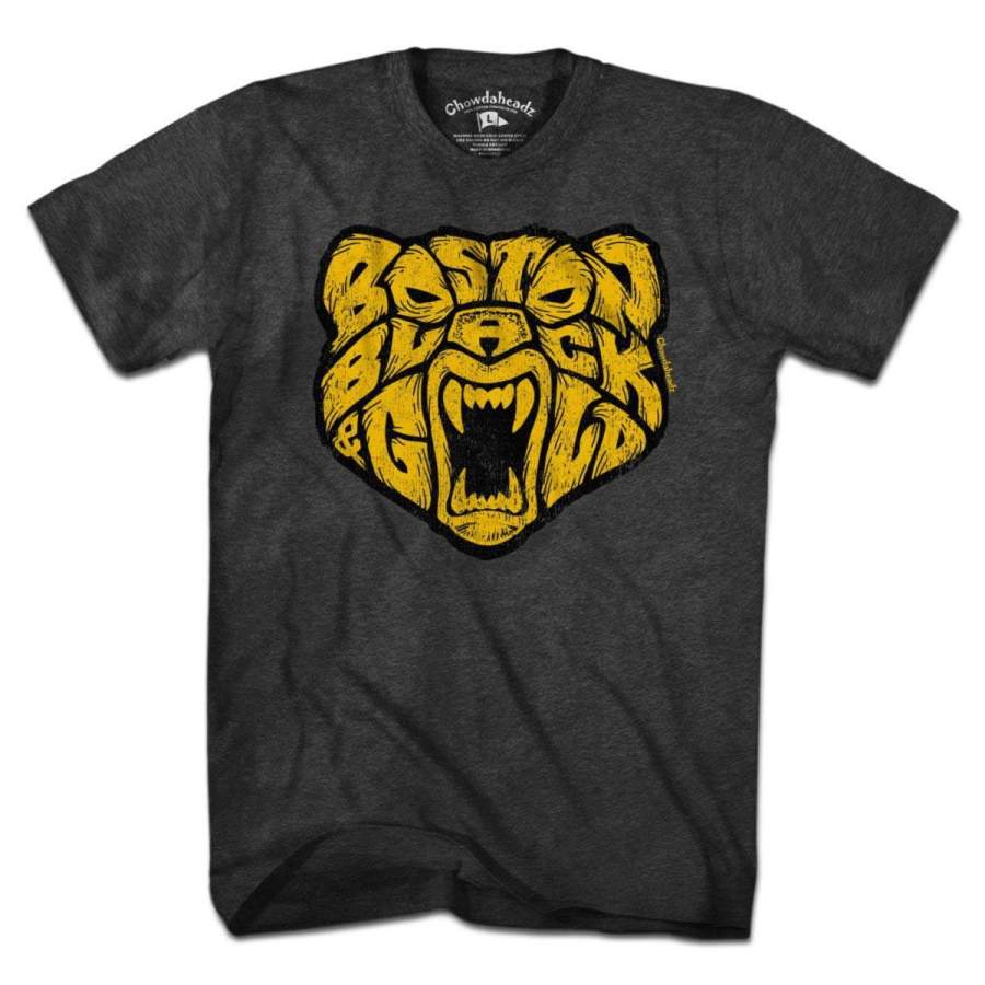 Boston Black & Gold Bear T-Shirt