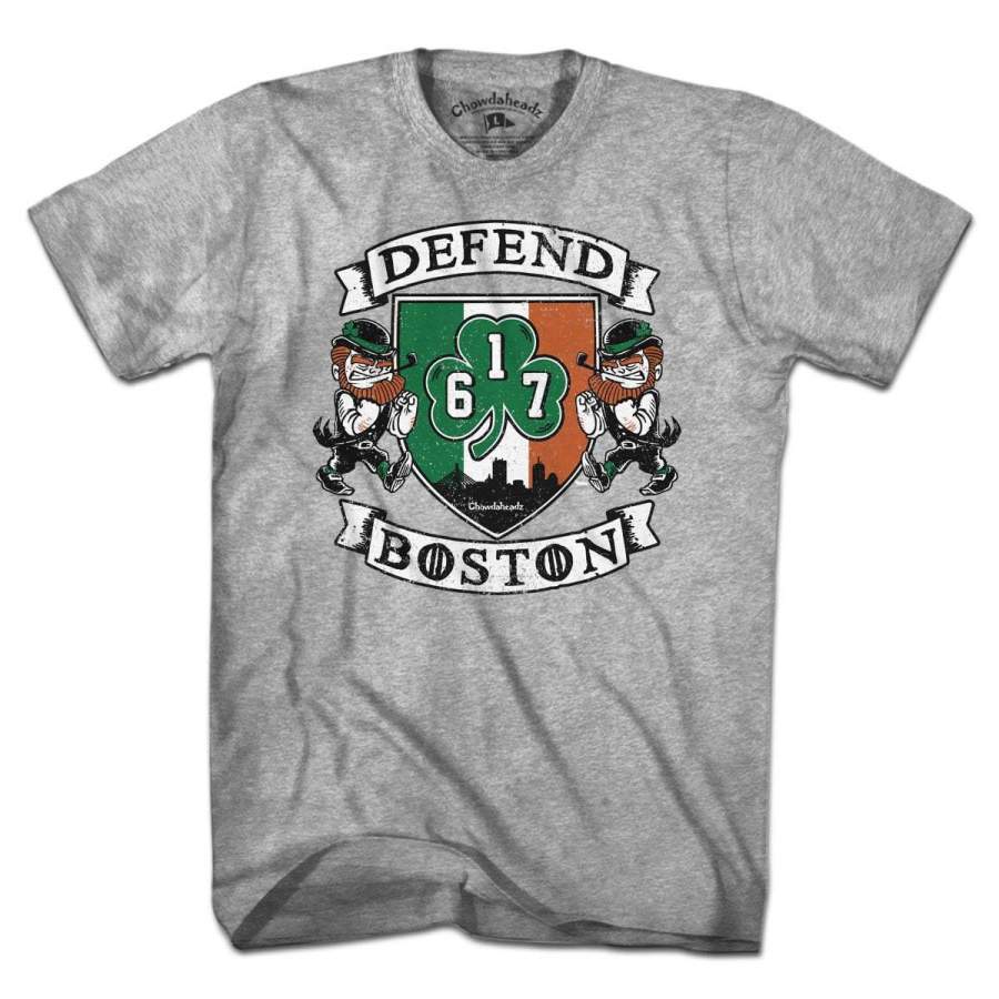 Defend Boston Shamrock Shield T-Shirt