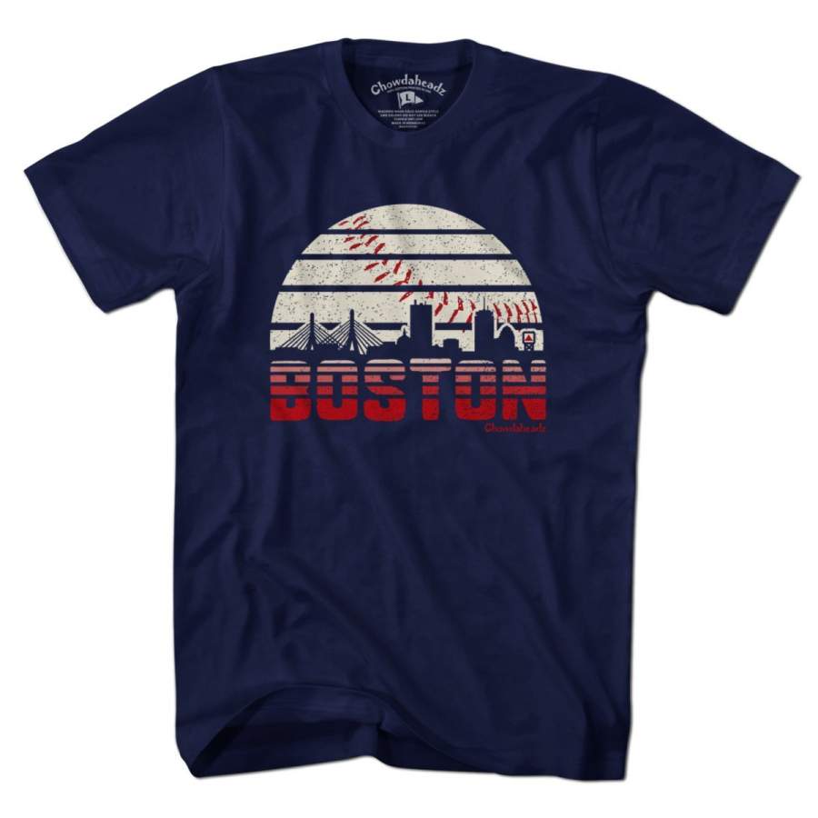 Boston Baseball Skyline T-Shirt