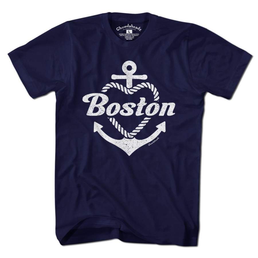 Boston Anchor Heart T-shirt