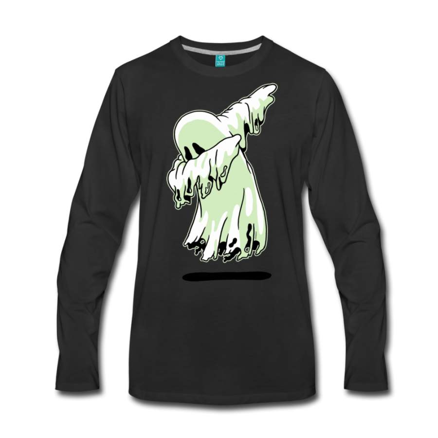 Dabbing Ghost Men’S Long Sleeve T-Shirt