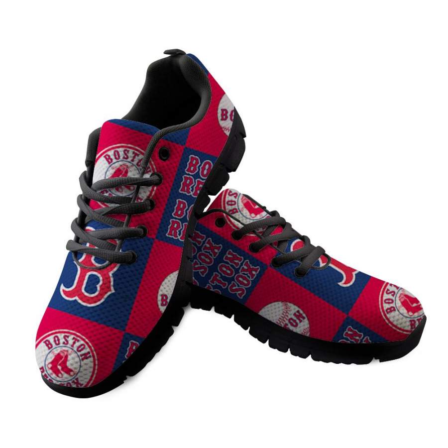 Boston Red Sox Sneakers Repeat Print Logo Low Top Shoes