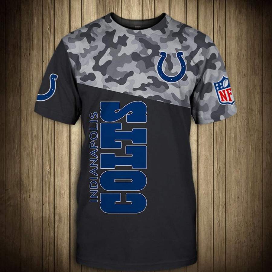 Indianapolis Colts Military T Shirt 3D Short Sleeve