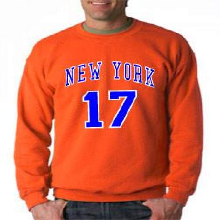 Linsanity New York Knicks Jeremy Lin – Orange Crewneck Sweatshirt