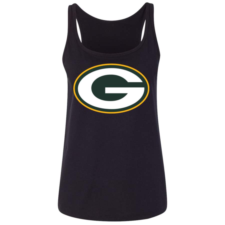 Green Bay Packers Team Logo 6488 Ladies’ Relaxed Jersey Tank