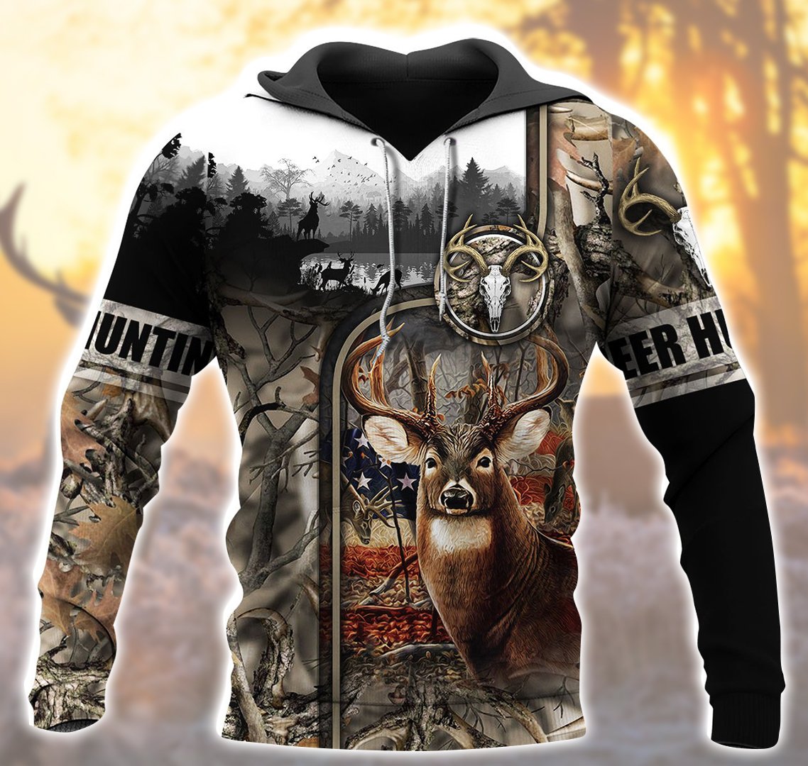 Deer Hunting Flag 3D All Over Print | Unisex | Adult | Ht4874