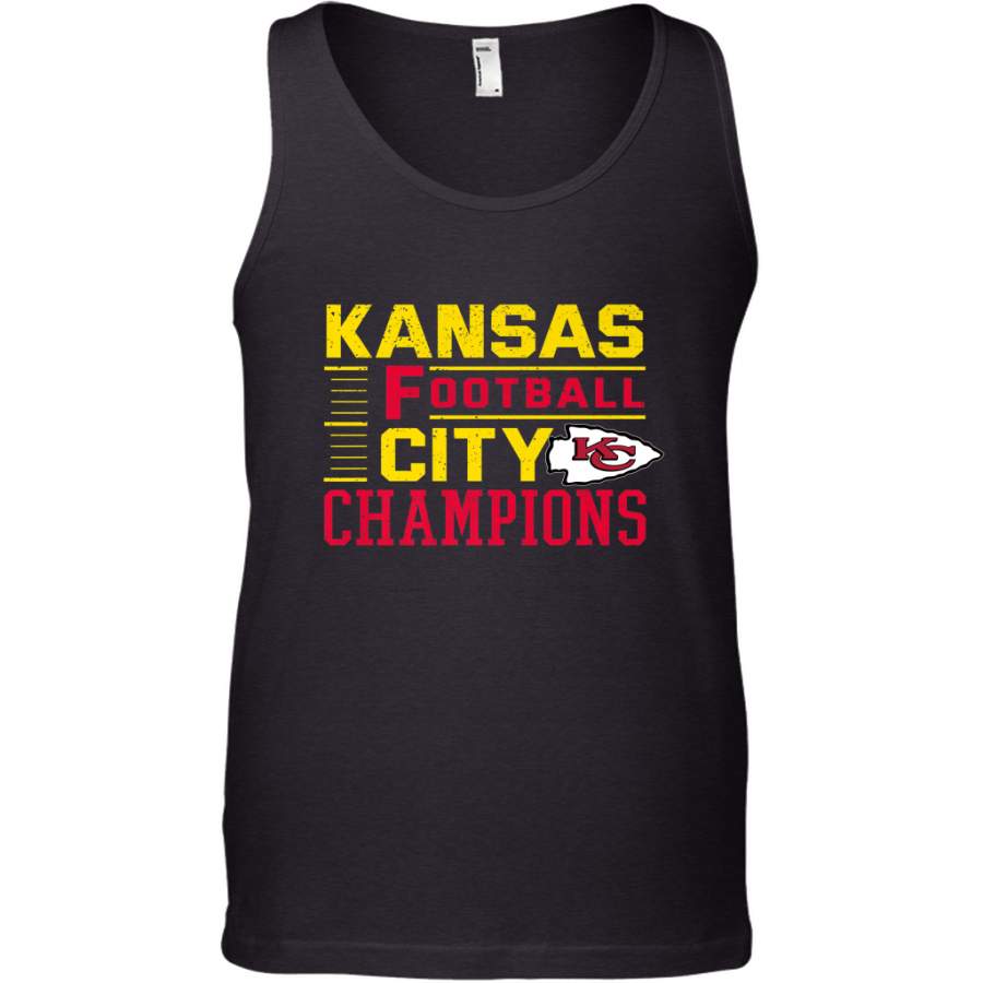 Kansas City Football Champions Vintage KC Distressed Gift Men’s Tank Top