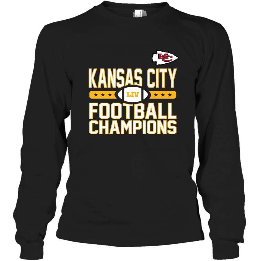 Kansas City Sideline Football _ The City Of Champions LIV Long Sleeve T-Shirt