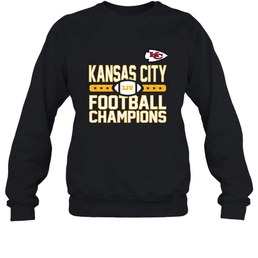 Kansas City Sideline Football _ The City Of Champions LIV Crewneck Sweatshirt