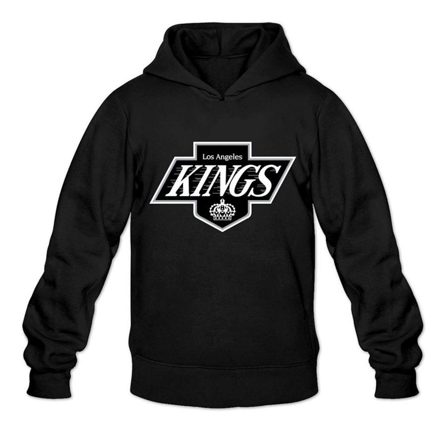 Happwan Men’S Los Angeles Kings Long Sleeve Hooded Sweatshirt