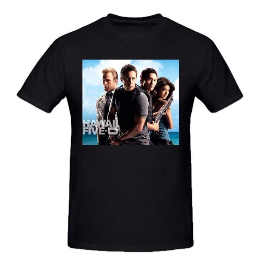 Kittyer Men’s Hawaii Five-0 Design Cotton T Shirt XL