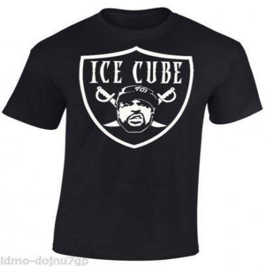 Details about ICE CUBE NWA T-SHIRT NWA Raiders Cap OLD SCHOOL RAP T-Shirt Raider Nation