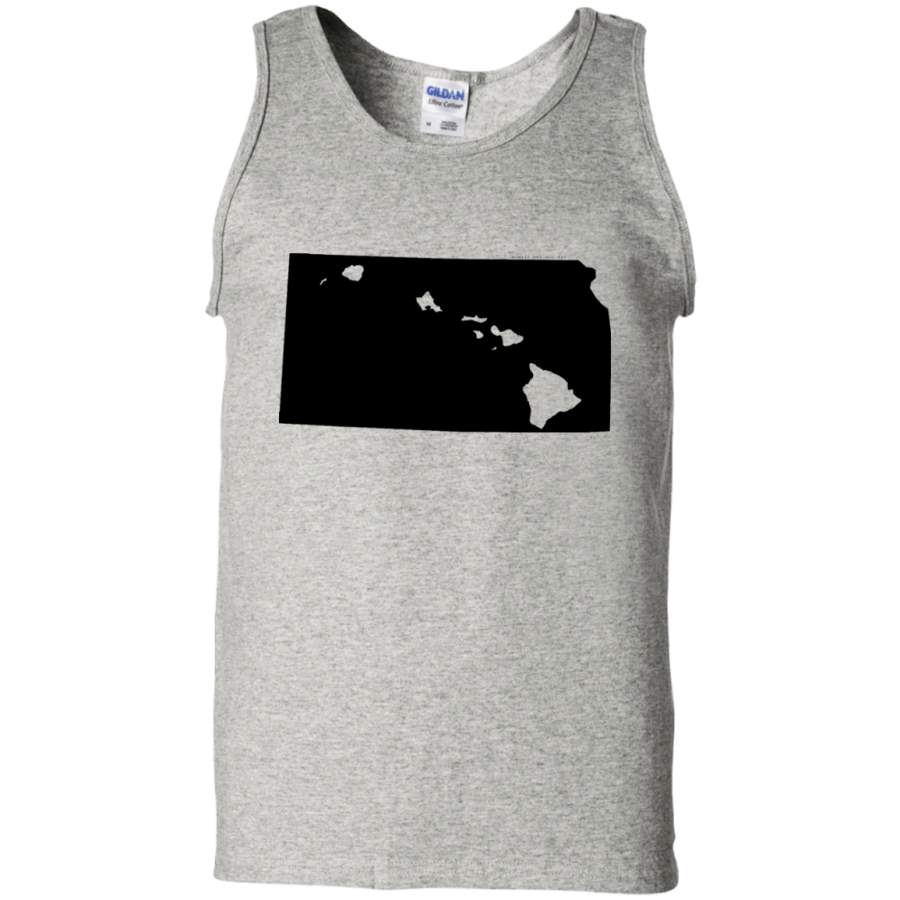 Living in Kansas with Hawaii Roots 100% Cotton Tank Top