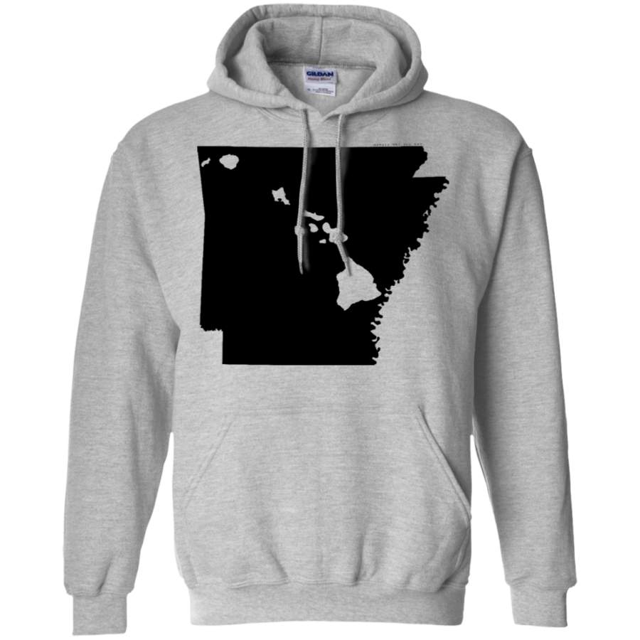 Living in Arkansas with Hawaii Roots Pullover Hoodie