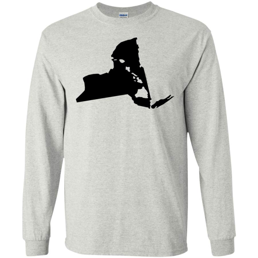 Living In New York With Hawaii Roots LS Ultra Cotton T-Shirt