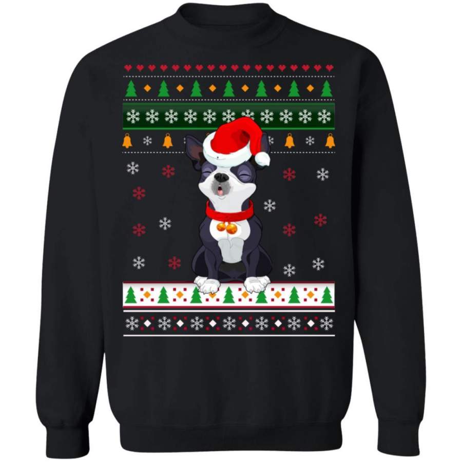 Boston Terrier Christmas Sweater