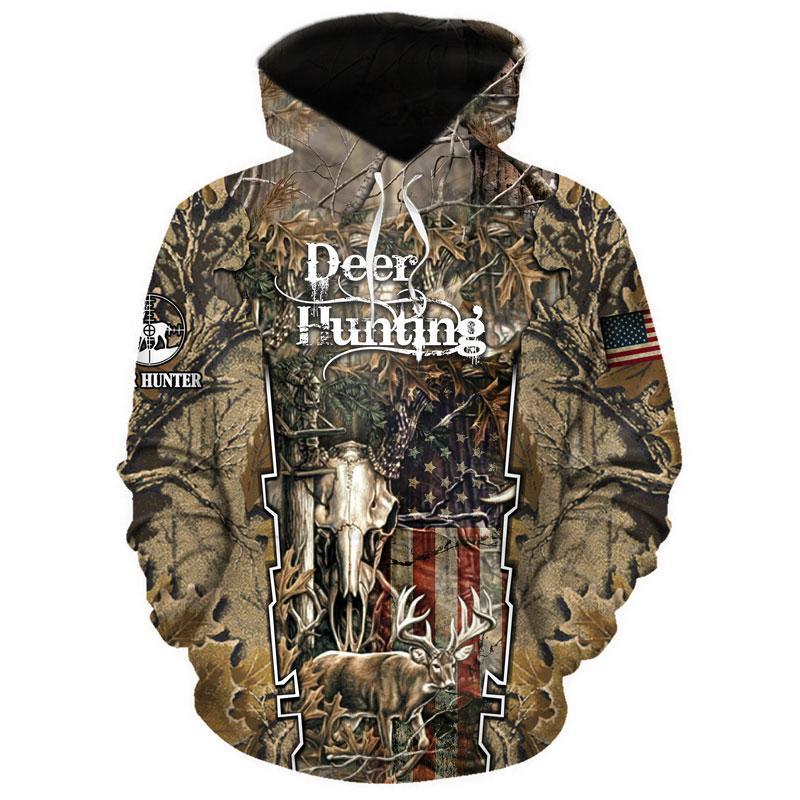 Deer Hunting Us Flag 3D All Over Print | Unisex | Adult | Ht4473