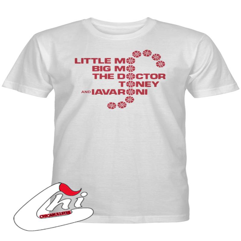 Little Mo Big Mo The Doctor Toney Marc Iavaroni T-Shirt – 1983 SIXERS STARTING FIVE T-SHIRT