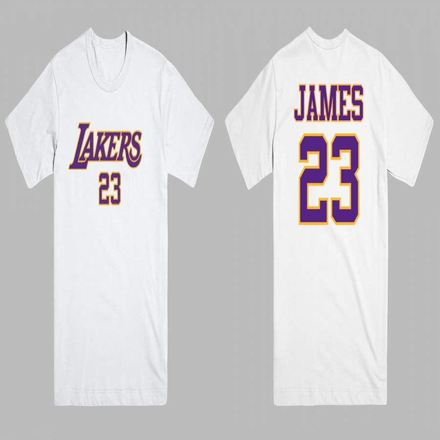 LeBron James Los Angeles LA Lakers 23 Jersey Style Men’s Graphic T Shirt