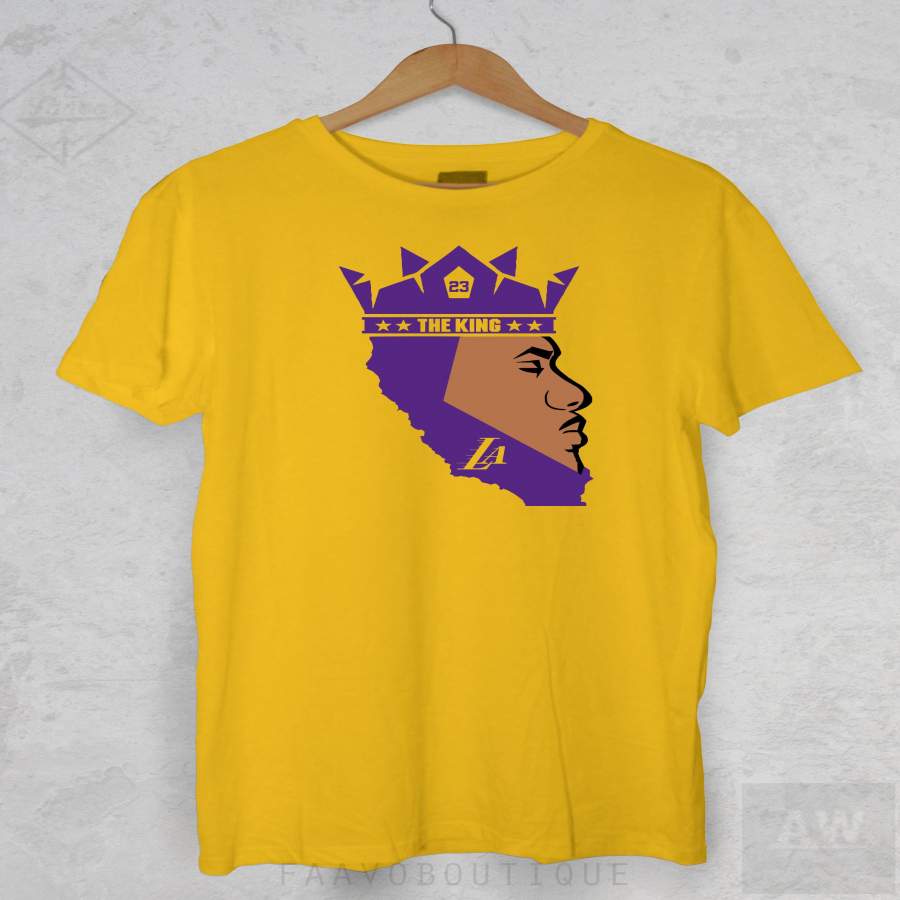 Lebron James King James Los Angeles LA Lakers 23 Goat Unisex Graphic T Shirt