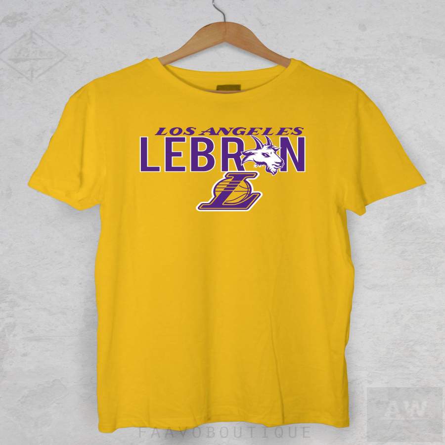 LeBron James Los Angeles LA Lakers 23 Goat Unisex Graphic T Shirt