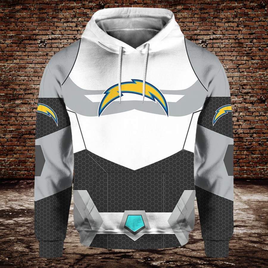 Los Angeles Chargers Silver Hoodie