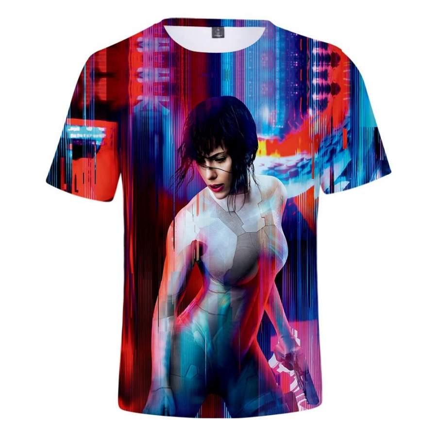 Ghost in the Shell kusanagi motoko print t-shirt Men/Women