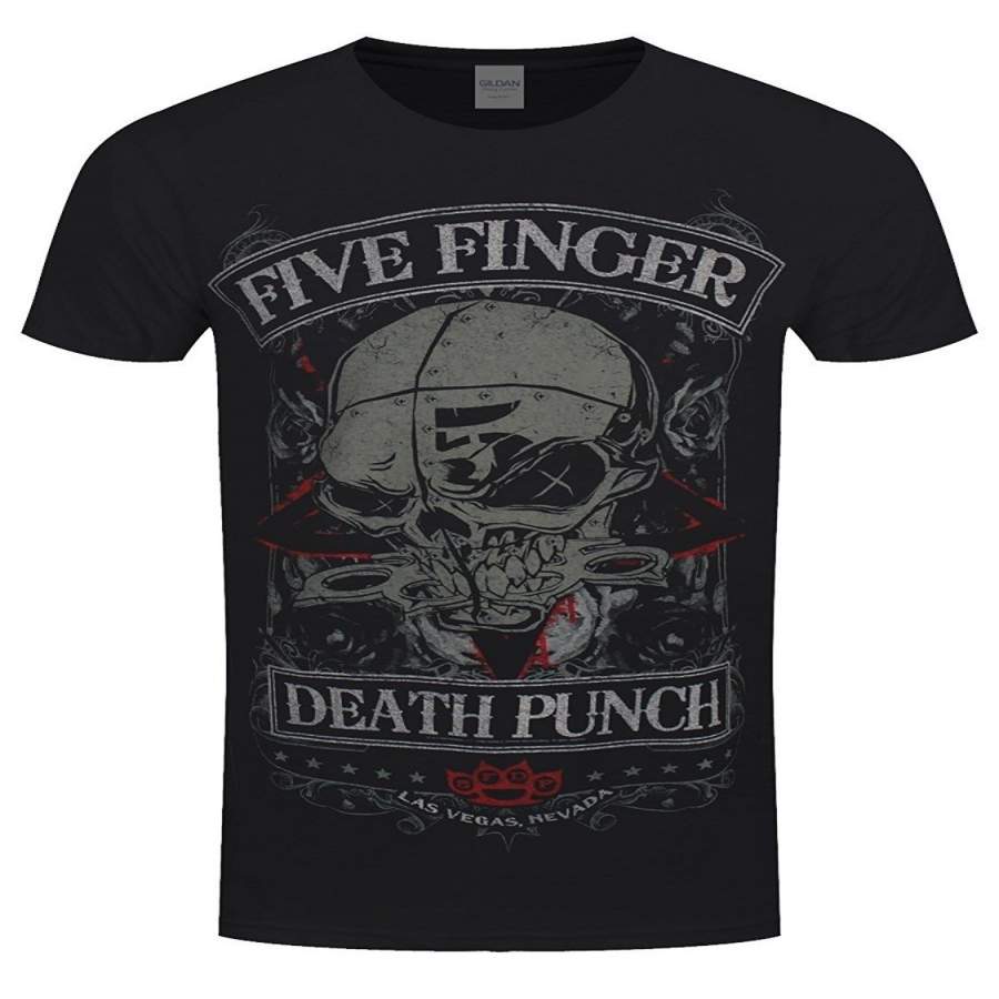 Five Finger Death Punch Punchagram Mens Wicked T-Shirt Black