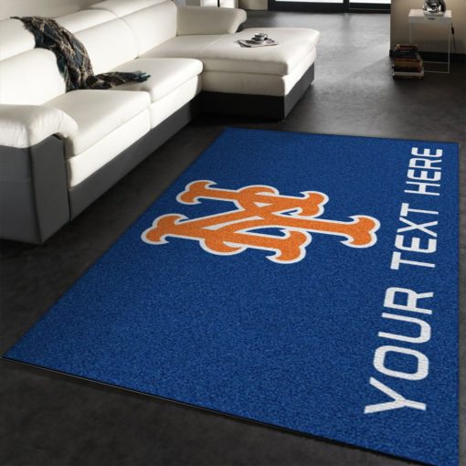 Customizable New York Mets Personalized Accent Rug Area Rug Carpet, Kitchen Rug, Home Decor Floor Decor