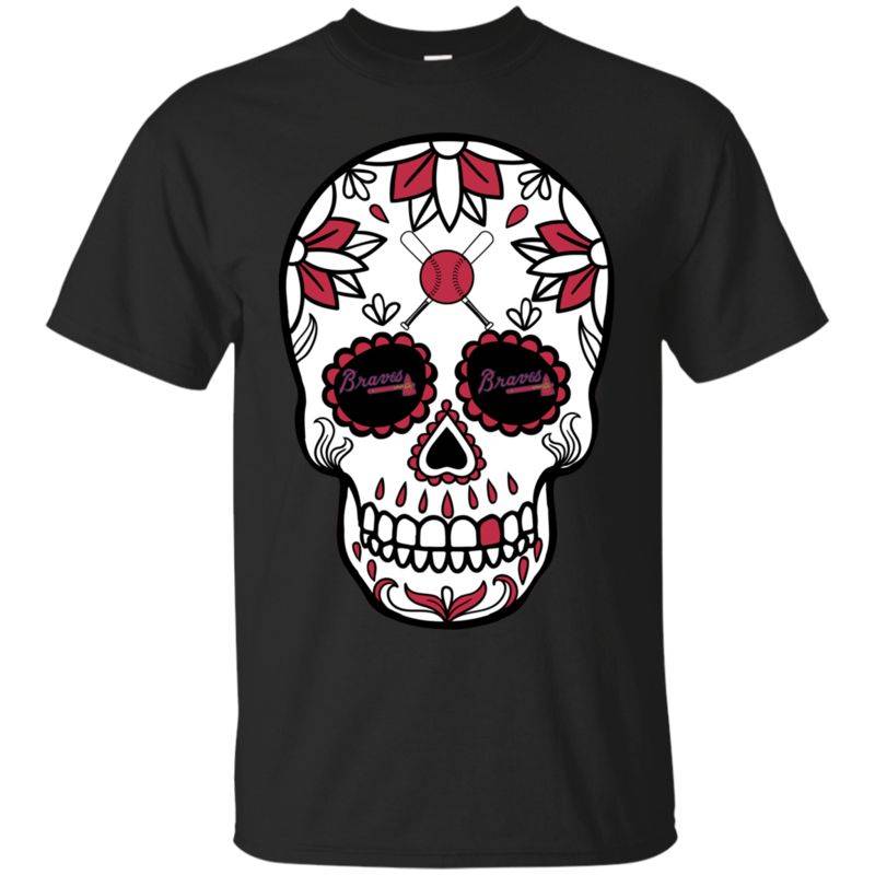 Atlanta Braves Baseball Sugar Skull Day of the Dead Shirts