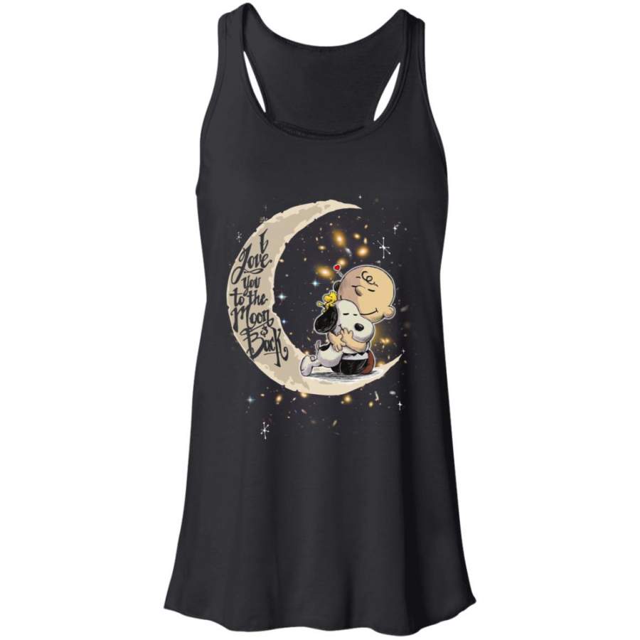 Charlie Brown Snoopy Love To The Moon And Back Women’s Tank Top