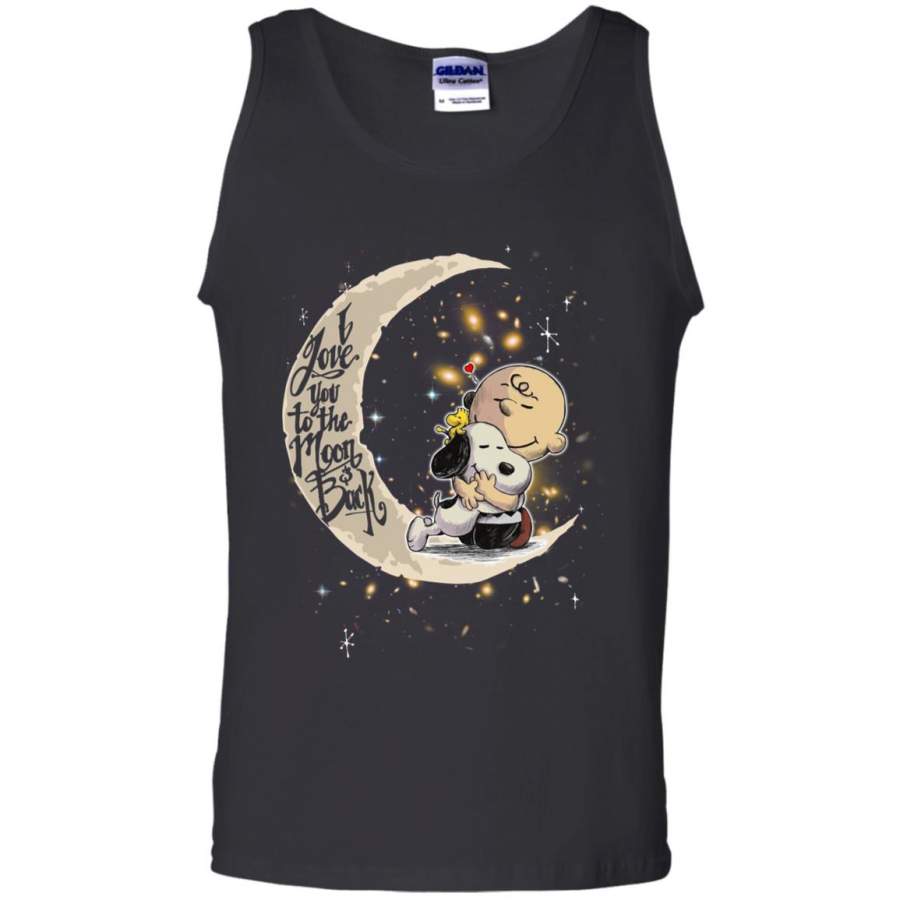 Charlie Brown Snoopy Love To The Moon And Back Men’s Tank Top