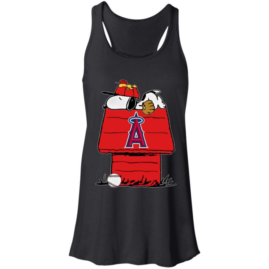 LA Angels Of Anaheim Snoopy Women’s Tank Top