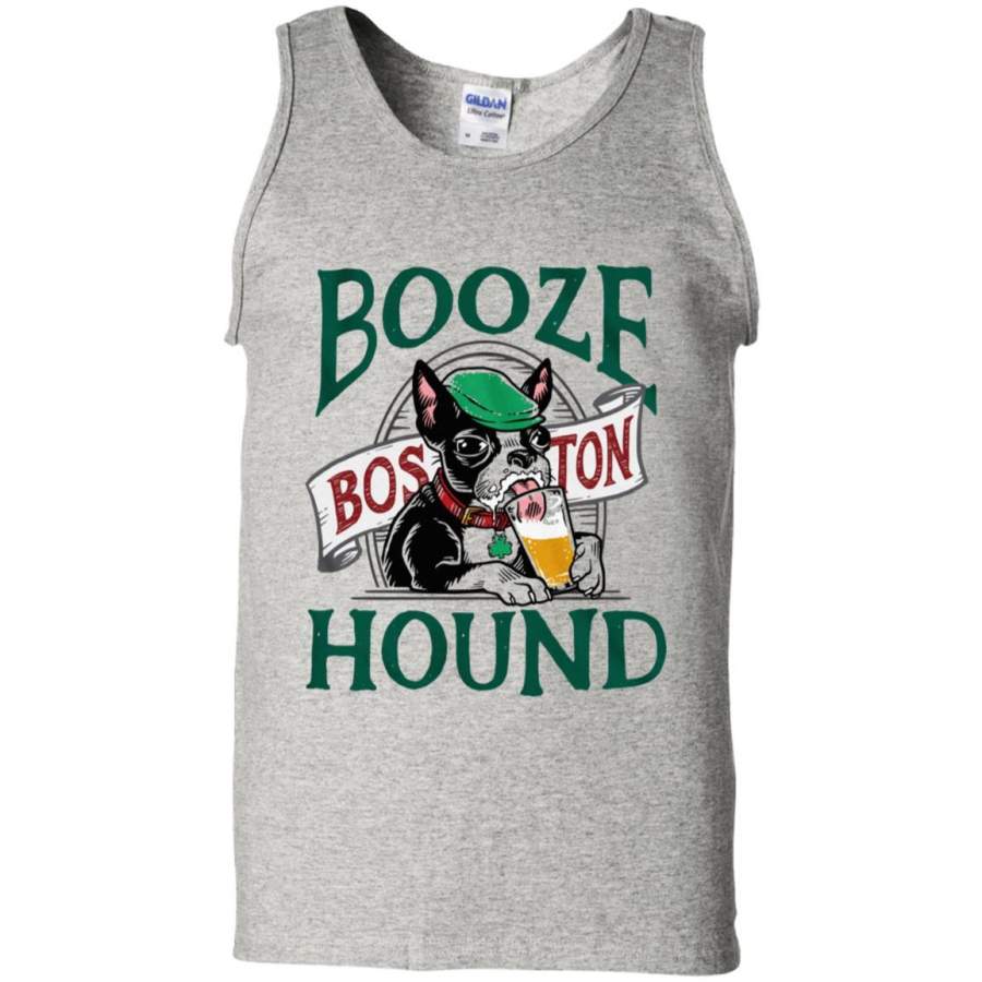 Booze Boston Hound Irish Patrick’s Day Men’s Tank Top