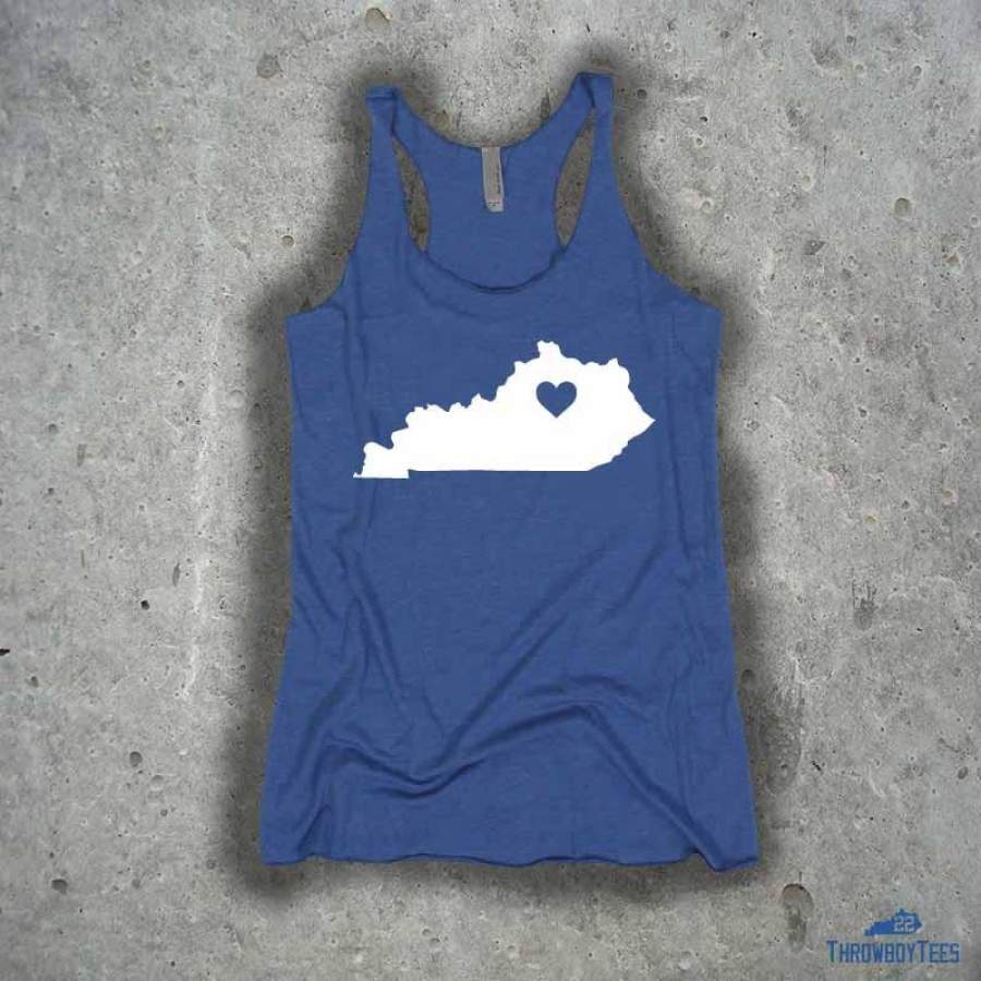 Kentucky Solid – ladies blue tank