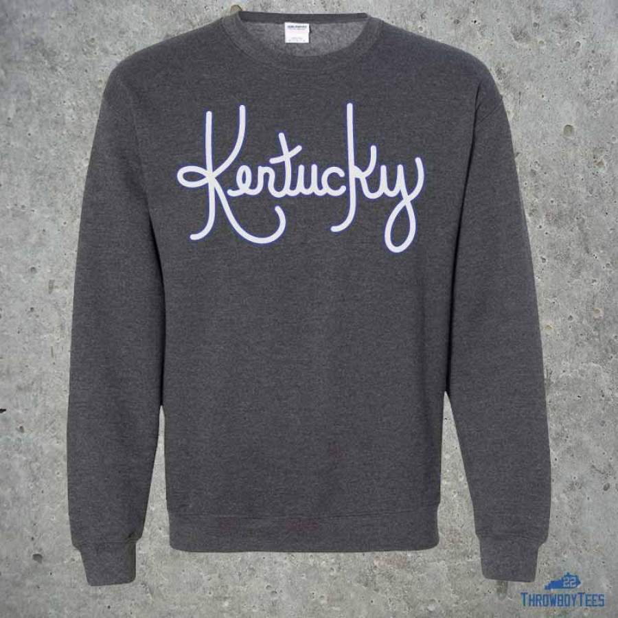 Kentucky Cursive – grey sweatshirt