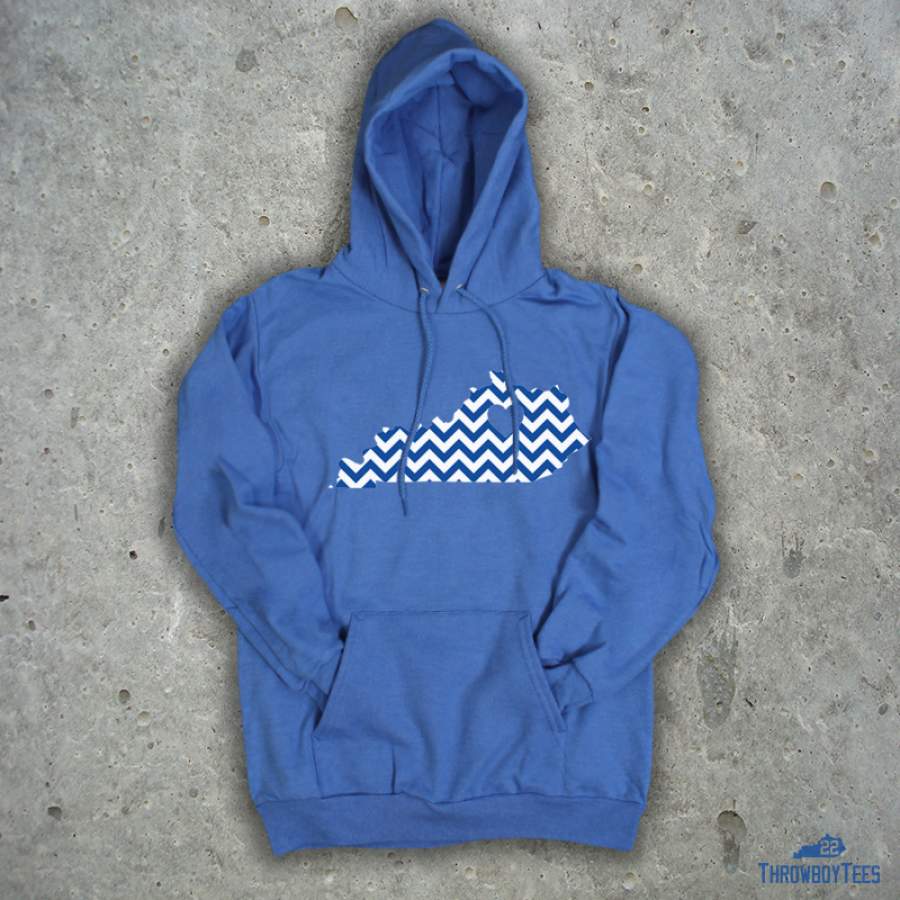 Kentucky Chevron – Blue Hoodie