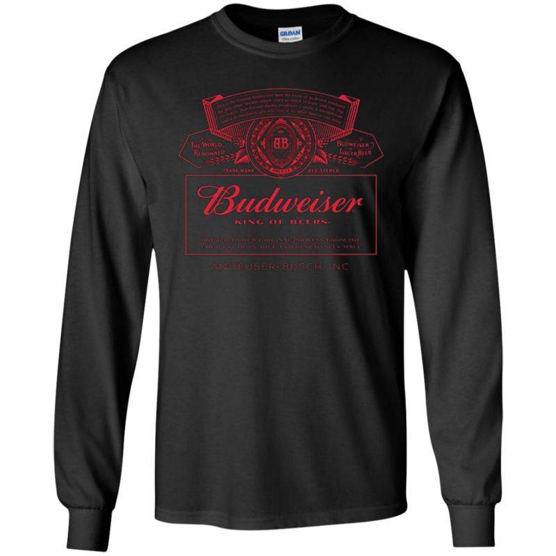 Budweiser Can Label Long Sleeve T-shirt