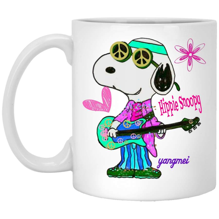 Hippie Song Snoopy Hippie Mug